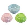 lstyty Montessori Melamine Bowls, Unbreakable Kids Bowls Colorful Round Ribbed Bowls Practical Life & Sensory Activities (3PCS) view 2