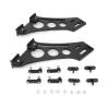 10" Car CNC Aluminum Alloy Rear Wing Trunk Racing Tail Spoiler Legs Mount Brackets Spoiler Legs Rear Wing Legs view 2