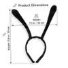 CAKEEYUM Soft Adorable Bee Antenna Headband Bug Antenna Headband for Kids Costume Halloween & Themed Parties - Black view 2