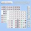 4 Layer Mahjong Tiles, 2026 NEW 160 Acrylic American 4 Layer Mahjong Tile Set with Clear Engraving with Exquisite Carrying Bag for Home, Travel & Game Nights (Light Purple) view 4