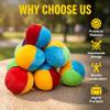 Footbags Sacks Sandbag Hand-Made Knitted Foot Bag Sack Footbag for Adults Outdoor Activities, Gifts Suitable for Beginners (18 Pack) view 4