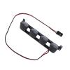 Pomya RC Offroad Roof Light Bar | PreWired PlugandPlay 4 LED with Durable Metal Bracket for 1/12 1/14 /16/18 RC Crawler Vehicles, Easy Installation Upgrade for WPL MN view 2