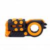 Bewinner 3 in 1 Magnetic Fidget Slider | Mechanical Ratchet Push Pull Pocket Toy for Commuting Office Stress Relief, 3D Printed PLA with Lanyard, Black Red (Black Yellow) view 1