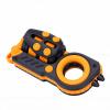 Bewinner 3 in 1 Magnetic Fidget Slider | Mechanical Ratchet Push Pull Pocket Toy for Commuting Office Stress Relief, 3D Printed PLA with Lanyard, Black Red (Black Yellow) view 4