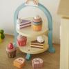 Omquot Wooden Dessert Tower for Afternoon Tea Toy for Children's Social Interaction and Creativity Development view 3