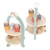 Omquot Wooden Dessert Tower for Afternoon Tea Toy for Children's Social Interaction and Creativity Development view 4