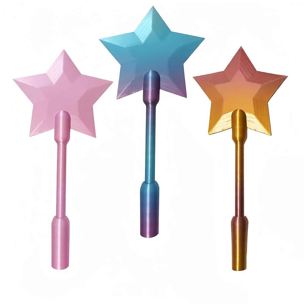 Credit Card Magic Wand, 3D Printed Tap to Pay Wand, Magic Fairy Wand Credit Card Holder for Contactless Payment, Debit Card Wand Perfect for Raves, Parties & Pranks (3pcs)
