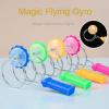CBNSHARET Hand-Cranked Inertia Rotating Magic Flying Top Creative Colorful Luminous Magnetic Track Educational Decompression Toy Spinning Top Toy view 4