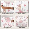 GeMeFv Square Nursery Hamper Storage Bins Canvas Laundry Basket Foldable Organizing Fabric Bins with Handles, Toys Books Clothes Storage Baskets(Cute Ballerina Pink) view 4