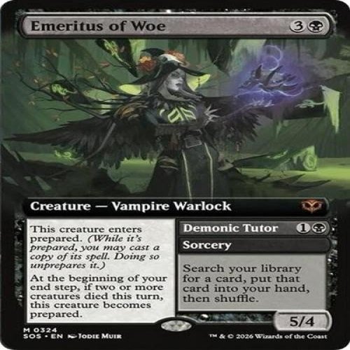 Emeritus of Woe (Extended Art) (Secrets of Strixhaven) Foil