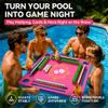 NORIRUN Floating Mahjong Table with Bag, Waterproof Mahjong Table for Mahjong, Poker, Dominoes, Tarot, Cards, Beach, Camping, Hot Tub, Lake, Party, Indoors view 2