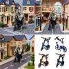 Model Bike Foldable Bike Toy for 1/6 Scale Dolls Enhances Display and Creativity Scale Model Folding Cycle view 2