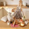 18Pcs Mini Baking Kitchen Accessories Set, Dollhouse Accessories with Apron, Eggs, Rolling Pin, Cutting Boards, Bowl, Whisk and Bottles, Doll House Accessories for Kitchen Bakery Decor. view 2