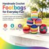 Hand-Made Knitted Ball - Pack of 1/3/6/12Ball for Style Games, Juggling, Tricks & Outdoor GamesJuggling Balls for Beginners, Handmade Gifts Random 12PCS view 4