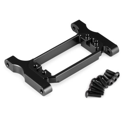 Aluminum Alloy Front Crossmember Servo Mount Stand for TRX-4 1/10 RC Crawler Car Upgrade Parts Accessories(Black)