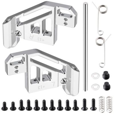 for Rear Axle Suspension Bracket Mount Tamiya 57409 58347 Lunch Box 1/12 RC Monster Truck Upgrade Accessories Parts(Add 13mm Silver)