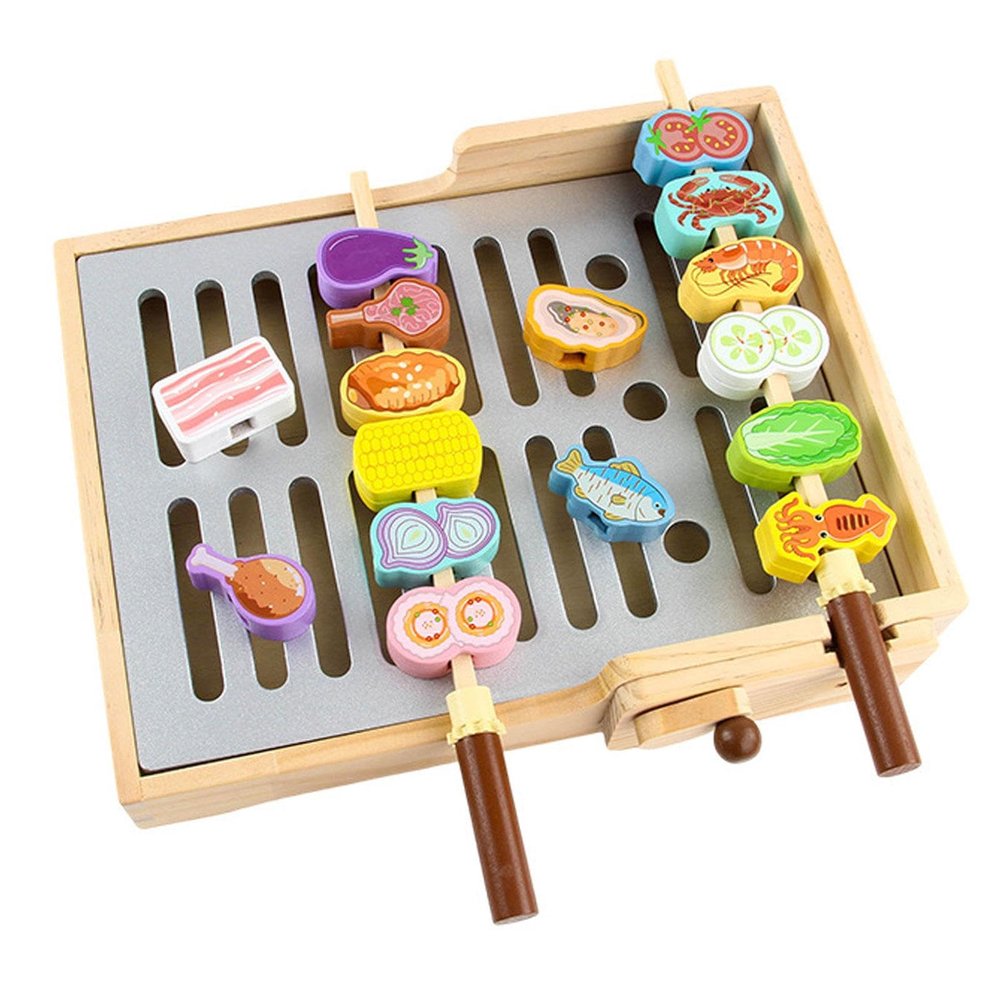 LeeQinersw Play Grill Set, Realistic and Fun, Grill Accessories for Birthday Gifts for