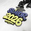 Senior 2026 Hype Chain Necklace, Graduation Spirit Accessory for Pep Rallies, Senior Night, and Class of 2026 Gifts view 3