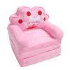 Omquot Cute Adorable Kids Sofa Chair Portable Armrest Bed Floor Seat Reading Pink (Fold In Quarters) view 1