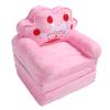 Omquot Cute Adorable Kids Sofa Chair Portable Armrest Bed Floor Seat Reading Pink (Fold In Quarters) view 2
