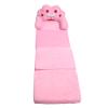 Omquot Cute Adorable Kids Sofa Chair Portable Armrest Bed Floor Seat Reading Pink (Fold In Quarters) view 4