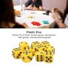 Rcniso Dice Cubes, 6 Sided Impact Dice, 30 Pieces, Lightweight and Portable Plastic for Board Games (Yellow) view 3
