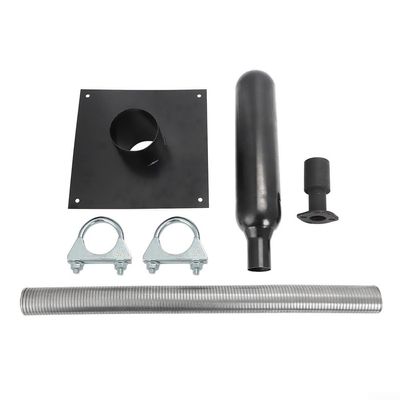 Generator for exhaust Extension Silencer Kit with Insulated Through-Wall Mounting Plate, Flexible Hose Muffler Adapter for Firman T07571 EU7000is EU6500is, Stainless Steel Noise Reduction