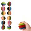 12PCS Handmade Knitted Footbags Set, Colorful Footbag-Weaving Pattern view 1