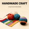 12PCS Handmade Knitted Footbags Set, Colorful Footbag-Weaving Pattern view 3