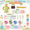 Hiawbon Tea Party Set 33 Pcs Plastic Tea Set view 2