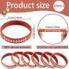 Zhanmai 500 Pcs Football Party Favors, Silicone Wristbands Bracelets Bulk view 2