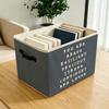 KYTWSFWS Positive Affirmations Storage Basket with Handles, Dark Grey Motivational Kids Room Decor Collapsible Clothes Toys Books Storage Organizer Bins for Boys Girls Nursery Bedroom Playroom view 3