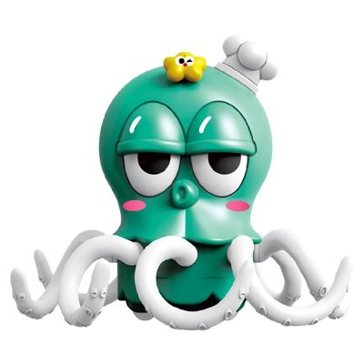 2026 Electric Dancing Squid Toy for Babies, Crawling Octopus Toy with Music and LED Light, Interactive Pull Rope Tummy Time Toys for Kids 1-3+ Years Old, Auto Obstacle Avoidance, Repeats & Talks