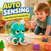 2026 Electric Dancing Squid Toy for Babies, Crawling Octopus Toy with Music and LED Light, Interactive Pull Rope Tummy Time Toys for Kids 1-3+ Years Old, Auto Obstacle Avoidance, Repeats & Talks view 2