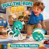 2026 Electric Dancing Squid Toy for Babies, Crawling Octopus Toy with Music and LED Light, Interactive Pull Rope Tummy Time Toys for Kids 1-3+ Years Old, Auto Obstacle Avoidance, Repeats & Talks view 4