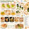 Hiawbon 17 Pcs Wooden Cooking & Baking Set for Real Cooking view 3