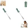 2Pack Water Bottle Brushes for Cleaning - 12.2" Rotatable Bottle Brush Cleaner with Long Handle & High Density Foam Bottle Brush Head for Beer Bottle, Sport Bottles, Deep Cups (Green) view 1