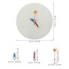 LALAFINA DIY Wooden Clock Kit 15cm Round Unfinished Clock Face with Movement and Pencil Hands for Crafting and Painting, Art Project Supplies for Home Decor and School Activities view 2