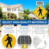30" Solar-Powered LED Pedestrian Crossing Sign - Flashing Traffic Sign for Parks, Schools, Communities & Road Safety - Enhance Visibility & Safety view 2