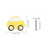 DECORNIJIA 2pcs Cartoon Car Dresser Knobs Friendly Plastic Cupboard Pull Handles for Boys Nursery Bedroom Wardrobe Drawer Yellow view 2