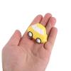 DECORNIJIA 2pcs Cartoon Car Dresser Knobs Friendly Plastic Cupboard Pull Handles for Boys Nursery Bedroom Wardrobe Drawer Yellow view 3