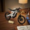 NIMBUSTRA Compatible with Surron Light Bee X 1:9 Electric Dirt Bike Model, Realistic 3D Printed Racing Bike Scale Model with Functional Linkage and Movable Wheels view 3