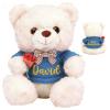10 Inch Personalized Teddy Bear with Name & Text, Custom Teddy Bear for Girlfriend Boyfriend, Wedding Gifts for Husband Wife, Romantic Custom Stuffed Animal for Couples view 1