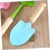 Gardening Tools for Kids 3-Piece Kids Garden Tools with Rake Shovel and Trowel with Wooden Handles for Play Trowel view 4