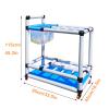 DEGQSTPC Broomball Cart Ball Storage CartSports Equipment Organizer | Heavy-Duty Construction | Easy Assembly | 33.5" L x 16.5" W x 45.3" H view 2