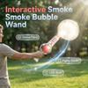 Magic Elastic Bubble Fog Wand with LED Lights & Music - Rechargeable Smoke Bubble Machine for Parties, Beach, Family Fun (Blue) view 2