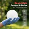 Magic Elastic Bubble Fog Wand with LED Lights & Music - Rechargeable Smoke Bubble Machine for Parties, Beach, Family Fun (Blue) view 3