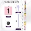 66 Pcs 22 ft Extra Large Number Line for Classroom Floor 7" Line up Number Sticker Learning Tool with Digit Floor Mat Math Learning Poster for Back to School Classroom Home Student(Pastel,Square) view 2