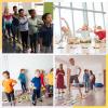 66 Pcs 22 ft Extra Large Number Line for Classroom Floor 7" Line up Number Sticker Learning Tool with Digit Floor Mat Math Learning Poster for Back to School Classroom Home Student(Pastel,Square) view 4