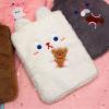 Omquot - Plush tablet bag with multiple protection for girls, lightweight tablet case, white view 4